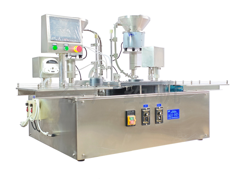 YHGZ-20臺式西林瓶灌裝加塞軋蓋一體機(jī)1